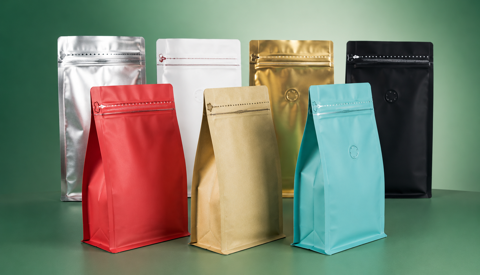 Exquisite zippered packaging bag