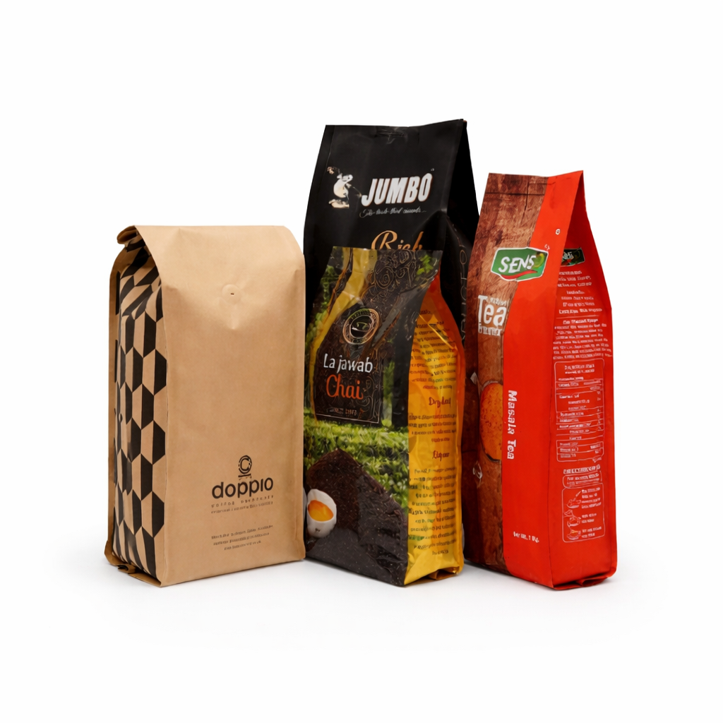 Quad Seal Pouch-Flexible Material and Functional Options