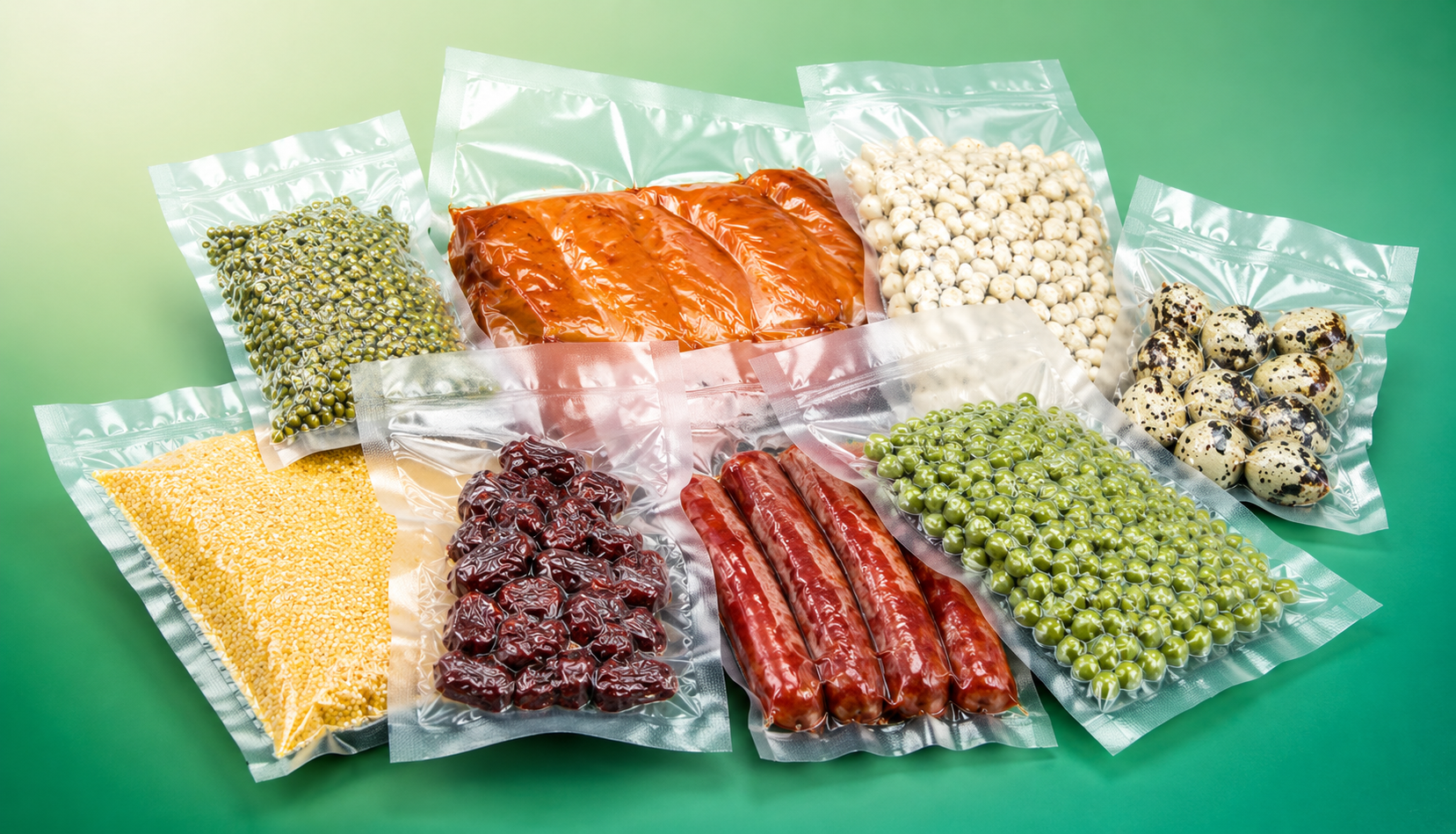 Vacuum packaging bags for food preservation