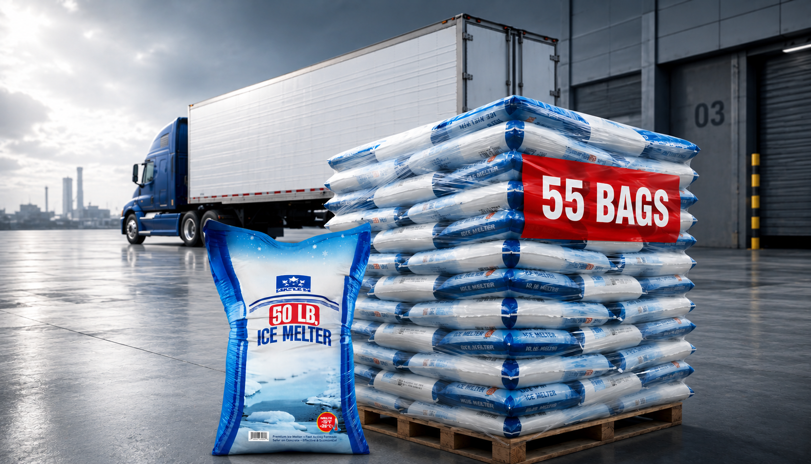 Well-stacked heavy-duty packaging bags